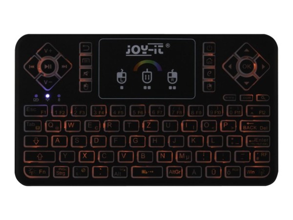 JOY-IT Mini wireless Tastatur mit RGB Hintergrundbeleuchtung.