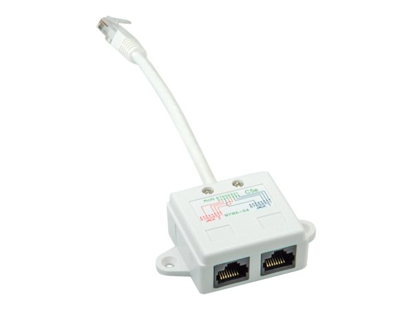 VALUE T-Adapter Cat5e UTP RJ45 17cm