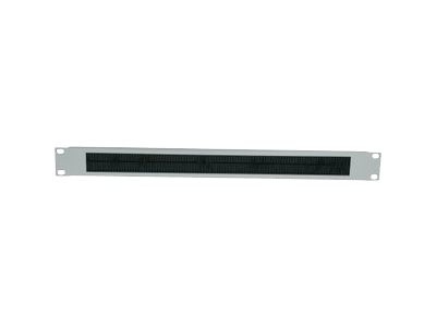 INTELLINET 48,3 cm 19Z Kabeldurchfuehrung 1 HE schwarz Kabeldurchfuehrung mit Buerstenleiste Made in