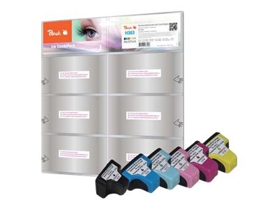 PEACH Combi Pack 6er Pack Schwarz, Gelb, Cyan, Magenta, hell Magenta, hell Cyan Tintenpatrone
