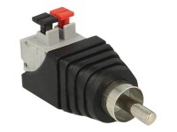 Adapter Delock Terminalblock 2Pin -> Cinch Stecker Drucktast