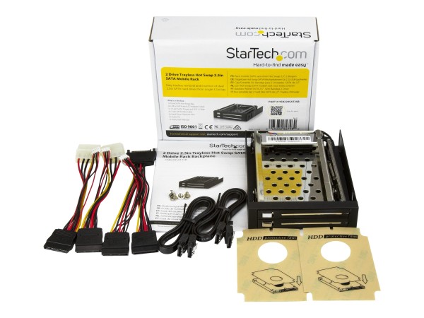 STARTECH.COM 3,5 Zoll SATA Wechselrahmen trägerlos - Mobiles Hot Swap Festplatten Speicher Rack für