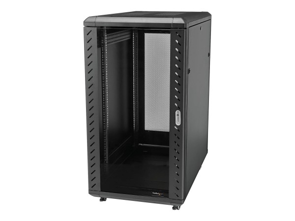 STARTECH.COM 18U Server Rack Cabinet - Includes Casters and Leveling Feet - Schrank - Netzwerkschran