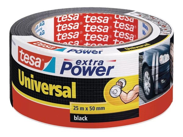 TESA extra Power Universal 25m 50mm schwarz