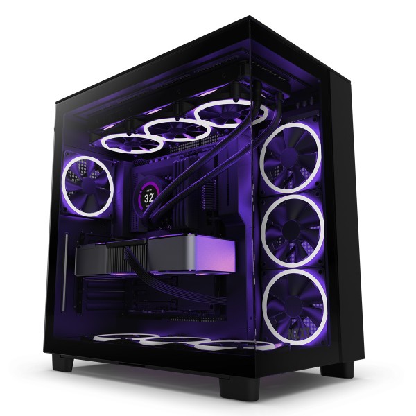 NZXT H9 FLOW ALL Black MidiTower Glasfenster CM-H91FB-01 retail