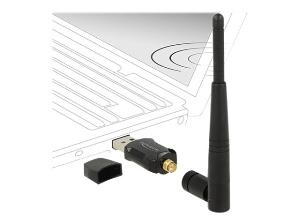 DELOCK WL-Antenne Delock USB2.0 3dBi 2,4+5 GHz