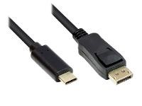 GOOD CONNECTIONS Adapterkabel USB-C Stecker an DisplayPort 1.2 Stecker, 4K2K / UHD