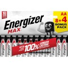 ENERGIZER Alkaline Batterie AA | 1.5 V DC | 12-Blister - Energizer Max schützt Ihre Geräte und speic