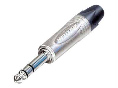 NEUTRIK Klinken-Steckverbinder 6.35 mm Stecker, gerade Polzahl: 3 Stereo Silber Neutrik NP3X 1 St.