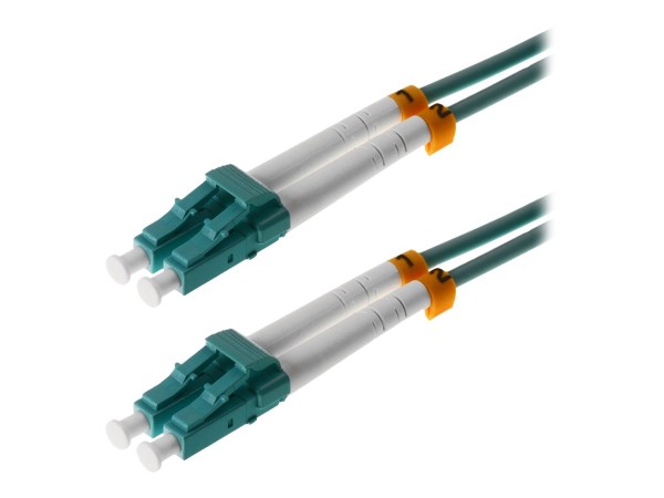 HERWECK helos LWL Patchkabel 50/125µm OM3 LC 1,5m LC Duplex Stecker/Stecker, aqua (218694)