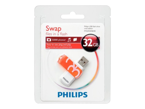 32GB Philips 2.0 USB Drive Vivid USB-Stick