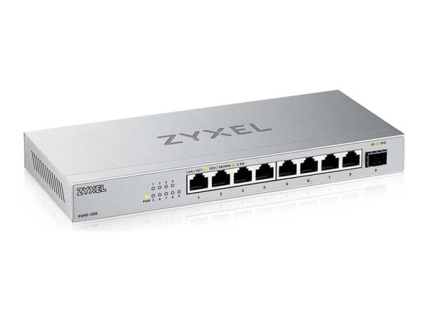 ZYXEL Switch 9-Port MultiGig 8x 2.5G + 1x 10G SFP+ L2 (unmanaged XMG-108-ZZ0101F)