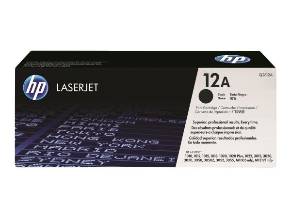 HP 12A 2er Pack Schwarz LaserJet Tonerpatrone (Q2612AD)