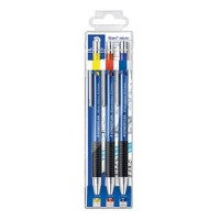 STAEDTLER Druckbleistift Mars micro, 3er Etui versenkbare Spitze, mit Radierer, rutschfeste Gummi-Gr