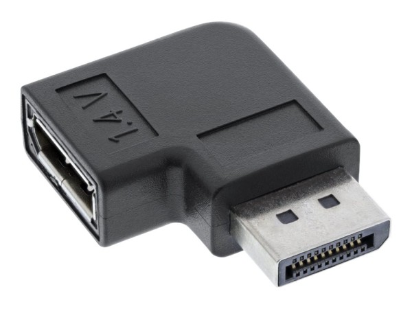 INLINE - DisplayPort-Adapter - DisplayPort (M) bis DisplayPort (M) rechtwinklig - 4K Unterstützung