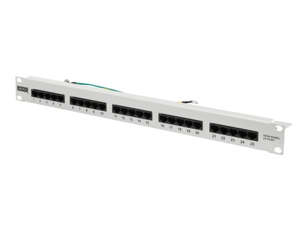 PatchPanel Cat.3 ISDN 25 Port Digitus 19" DN-91325-1