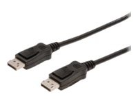 DIGITUS DisplayPort Anschlusskabel, DP St/St, 2,0m, m/Verriegelung, DP, 1.1a conform, UL, sw