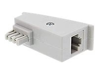 INLINE TAE-F DSL Adapter, TAE-F Stecker auf RJ45 Buchse, 8P2C für Fritzbox