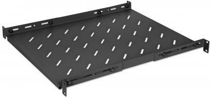 INTELLINET 19"Fachboden variable Schienen 550mm tief schwarz