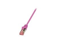 LOGILINK CQ2049S S/FTP Patchkabel Kat.6 PrimeLine pink -   1,50m