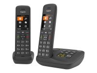 GIGASET C575A Duo schwarz schnurlos analog DECT 2 Mobilteile TFT-Farb-Display Freisprechen