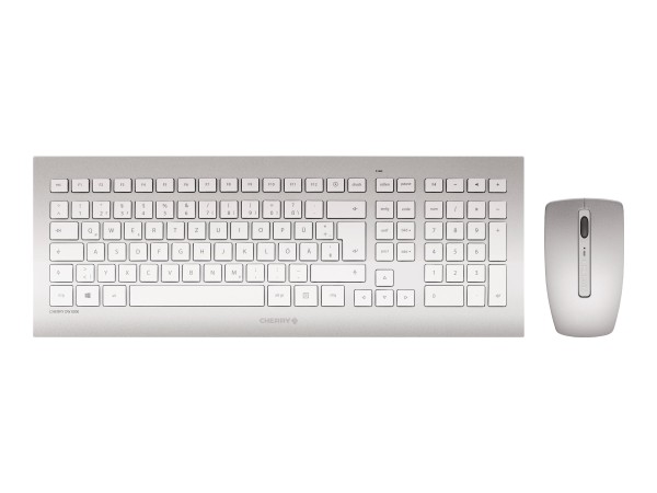 CHERRY DW 8000 Keyboard and Mouse Set silver/white USB (DE)