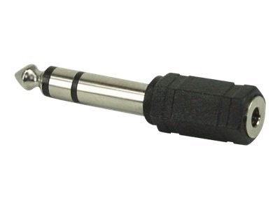 Inline Stereo Klinken Adapter, 6,3mm Klinken St auf 3,5mm Klinke Buchse