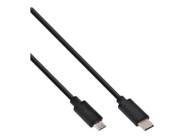 INLINE USB 2.0 Kabel Typ C Stecker an Micro-B Stecker schwarz 2m