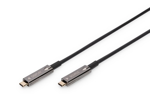 DIGITUS USB Type-C-USB Type-C AOC Hybrid FO cable 4K 60Hz USB 3.1 SPEC 15m