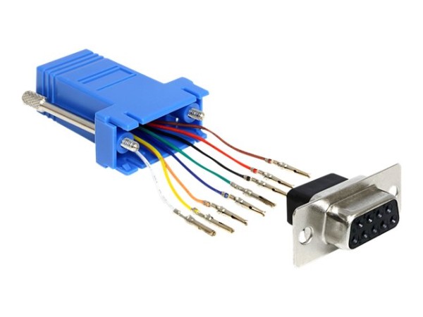 DELOCK Adapter Delock D-Sub9 -> RJ45 Montagesatz Bu/Bu