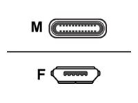 HERWECK Helos Adapter, USB 2.0 Micro B Buchse /Type-CT Stecker, PREMIUM, dunkelgrau USB 2.0 Micro B
