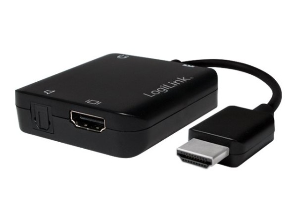 LOGILINK 4K x 2K HDMI Audio Extraktor Konverter, schwarz