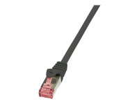 LOGILINK CQ2073S S/FTP Patchkabel Kat.6 PrimeLine schwarz -   5,00m