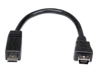 STARTECH.COM 15 cm Micro USB auf Mini USB-Adapterkabel ¿ Stecker/Buchse