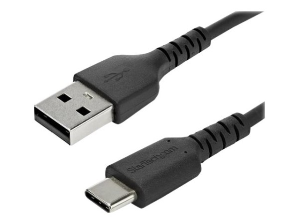 STARTECH.COM 2m USB 2.0 auf USB-C Kabel - Hochwertiges USB 2.0 Kabel - USB-Kabel - Schwarz - Aramidf