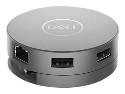 DELL Mobile Adapter DA310 - Dockingstation - USB-C - VGA, HDMI, DP, USB-C - GigE - für Latitude 3310