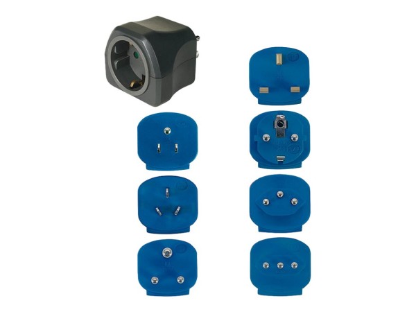 Adapter Reise-Set Brennenstuhl 7 Stecker 10 A Sicherung