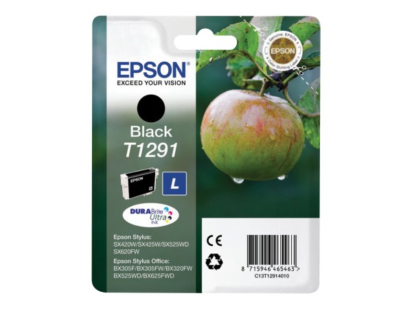 EPSON T1291 L Größe Schwarz Tintenpatrone