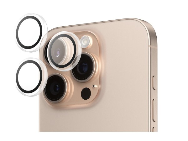 PANZERGLASS Hoops Transparent Kameraschutz iPhone 16 Pro/16 Pro Max