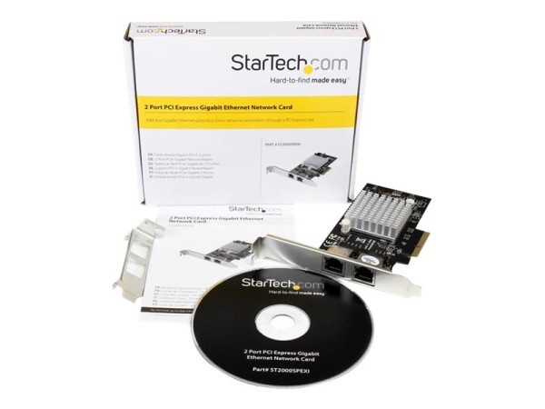 STARTECH.COM 2 Port PCI Express / PCIe Gigabit Ethernet Netzwerkkarte 2x RJ45 - PCI-e Intel i350 NIC