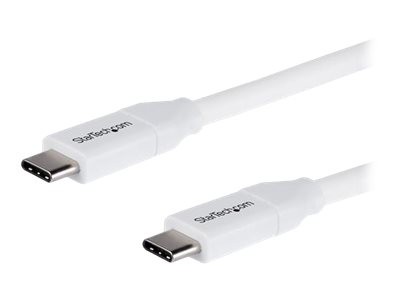 STARTECH.COM USB-C auf USB-C Kabel mit 5A Power Delivery - St/St - Weiss - 2m - USB 2.0 - USB-IF zer