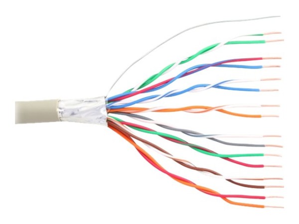 INLINE ® Telefon-Kabel 16-adrig, 8x2x0,6mm, zum Verlegen, 25m Ring