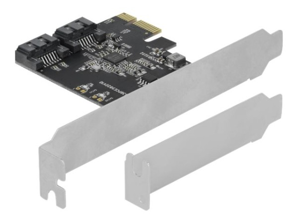 DELOCK 2 Port SATA PCI Express Karte - Low Profile Formfaktor