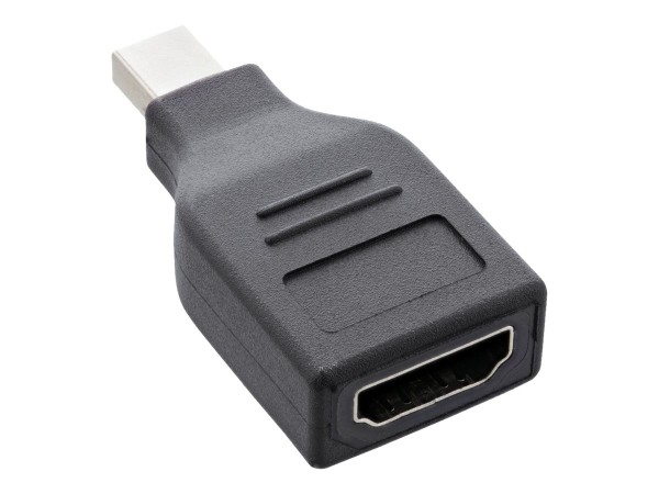 INLINE DisplayPort Konverter, mini DisplayPort Stecker auf HDMI Buchse, FullHD/60Hz, schwarz