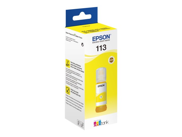 EPSON 113 EcoTank Pigment Yellow ink bottle