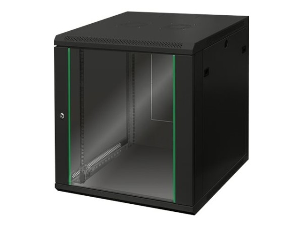 DIGITUS Wandgehäuse Dynamic Basic schwarz 12HE 600x600mm