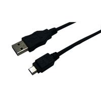 LOGILINK USB 2.0 (Typ-A) auf USB Mini Kabel, schwarz, 1,8m