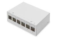 DIGITUS Patchpanel 6-Port Modular Patchpanel weiß