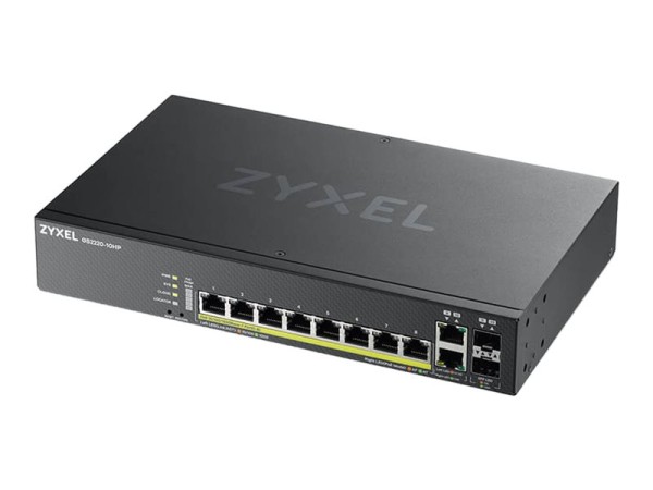 ZYXEL Switch GS2220-10HP 8Port+2xSFP/Rj45 PoE+ 180W