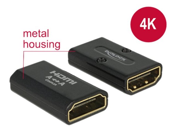 DELOCK Adapter HDMI-A Buchse > HDMI-A Buchse 4K